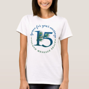 Camiseta Penas de Pavão de 15º Aniversário