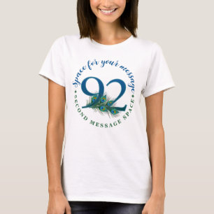 Camiseta Penas de Pavão de 92º Aniversário