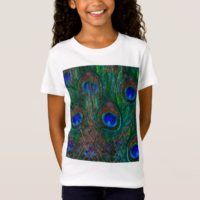 Camiseta Penas de Peacock Estilo de Etapa (Frente)