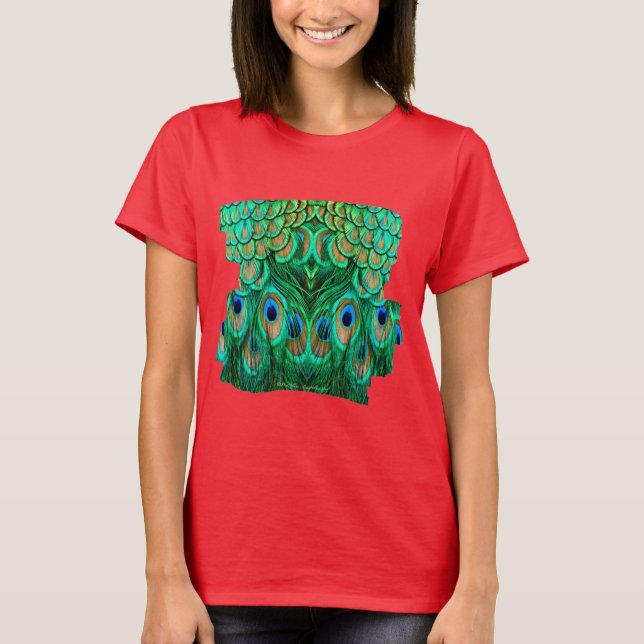 Camiseta Penas de Peacock Gloriosas (Frente)
