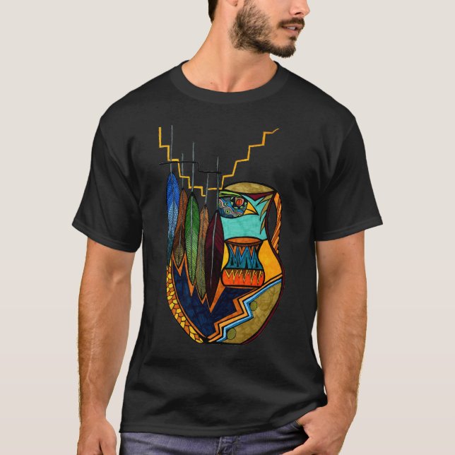 Camiseta Penas & espírito do pote (Frente)