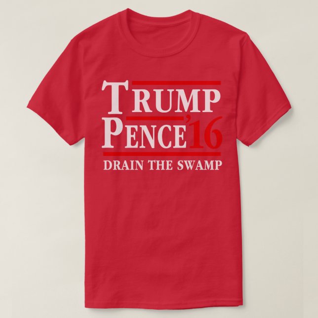 Camiseta Pence Drain The Swamp (Frente do Design)