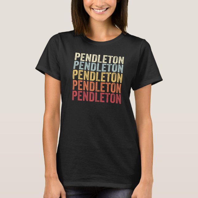 Camiseta Pendleton Nova York Pendleton NY - Texto Retroativ (Frente)
