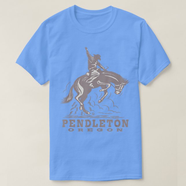Camiseta Pendleton Oregon - Rodeio - Cowboy - Camisa-T-Cava (Frente do Design)
