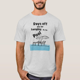 Camiseta Pendurado à beira da piscina