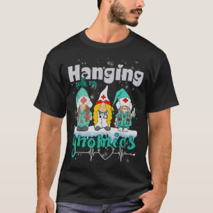 Camiseta Pendurado Com Meu Enfermeira Coração Estetoscópio