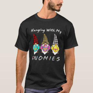 Camiseta Pendurado Com Meu Gnomos Coelho Caça Ovos Gnomo Ha