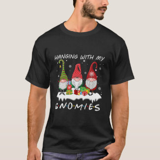 Camiseta Pendurado Com Meu Gnomos Pijama Gnome Pj
