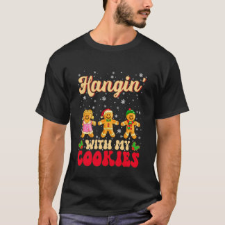 Camiseta Pendurado Com Meu Homem de Biscoito de Natal Ginge