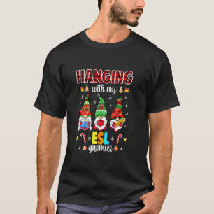 Camiseta Pendurado Com Meus Gnomies De Esl Xadrez De Búfalo
