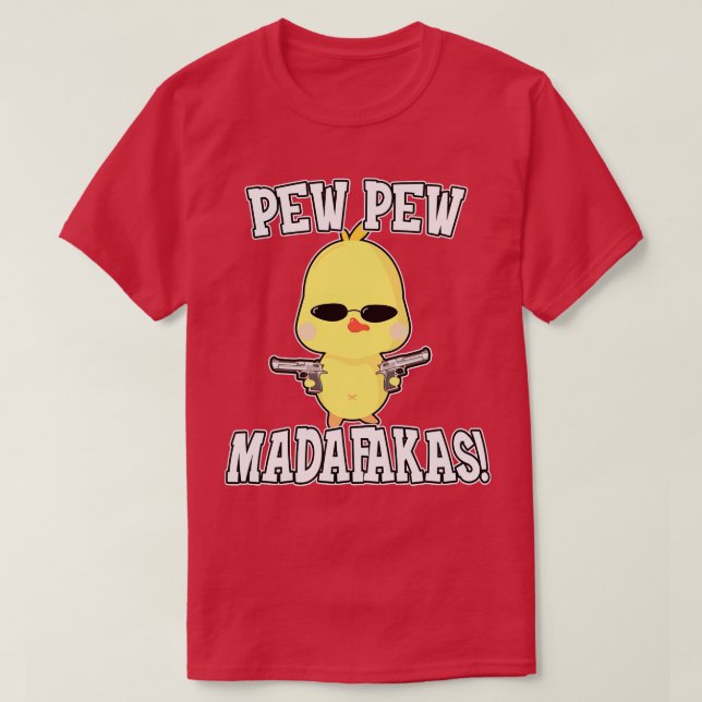 Camiseta Peng Peng Madafakas - Pato engraçado (Frente do Design)