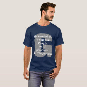 Camiseta Pengis. Edição branca e azul vermelha