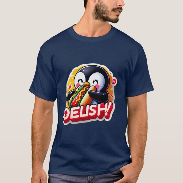CAMISETA PENGUIN AMA CACHORRO QUENTE 2 (Frente)