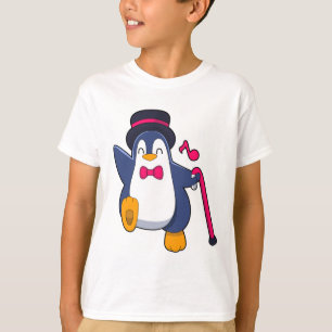 Camiseta Penguin como Groom com Tie