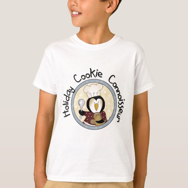 Camiseta Penguin Cookie Connoisseur T-shirts e presentes (Frente)