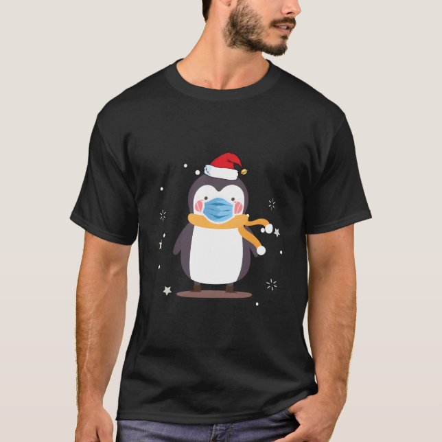 Camiseta Penguin Face Santa Penguin (Frente)