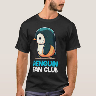 Camiseta Penguin Fan Club Cute Penguin Zoo Crianças Meninas