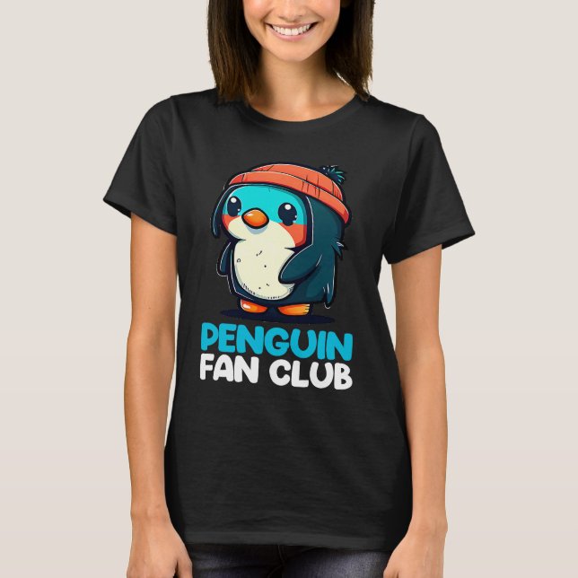 Camiseta Penguin Fan Club Penguin Kids Boys Girls 1 (Frente)