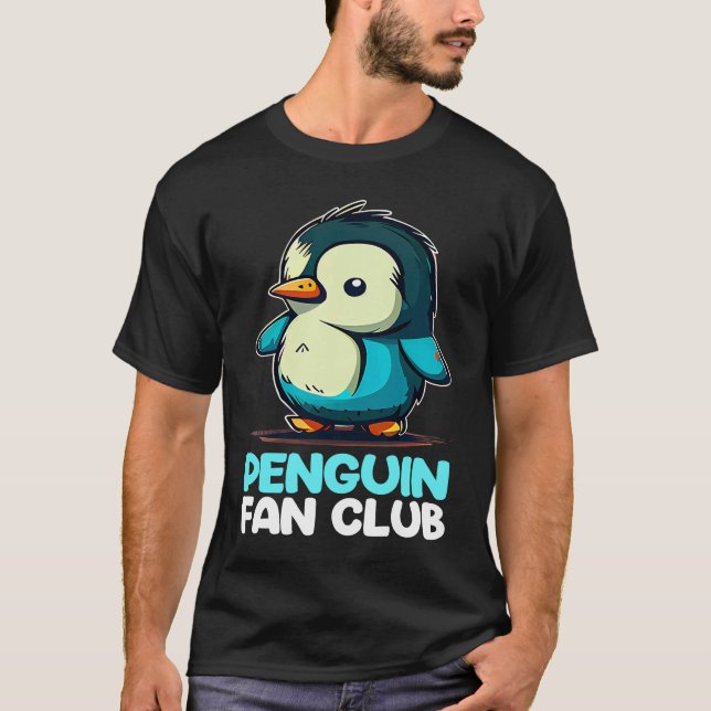 Camiseta Penguin Fan Club Penguin Kids Boys Girls 3 (Frente)