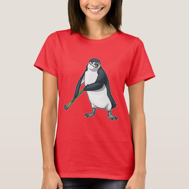 Camiseta Penguin Field Hockey stick (Frente)