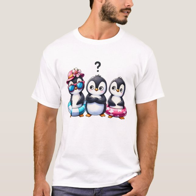 Camiseta Penguin Friends – Adorable Kawaii Penguin (Frente)