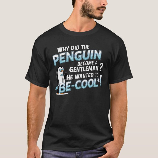 Camiseta Penguin Gentleman Be-Legal - Bonitos presentes de  (Frente)