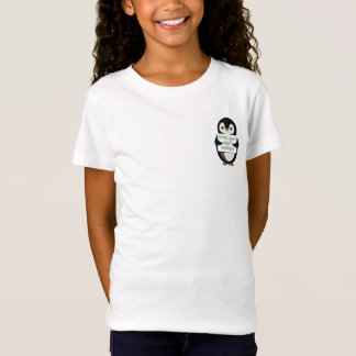Camiseta Penguin illustration holding customizable sign