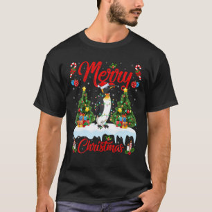 Camiseta Penguin Lover Xmas Lighting Papais noeis Imperador