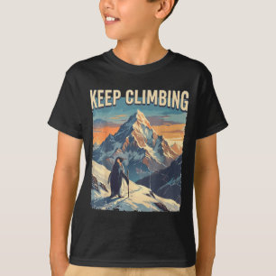 Camiseta Penguin mas por que meme escalada de montanha