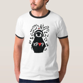 Camiseta PENGUIN OUVE KPOP MÚSIC Ringer T-