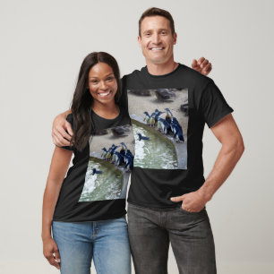 Camiseta Penguin Relay: Equipe de Natação de Pinguins
