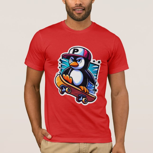 CAMISETA PENGUIN SKATEBOARDER (Frente)