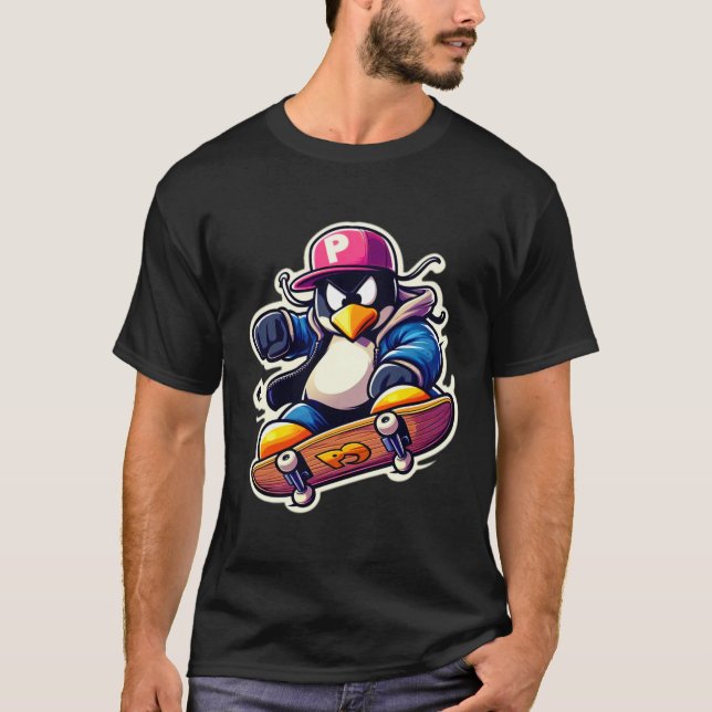 CAMISETA PENGUIN SKATEBOARDER 9 (Frente)