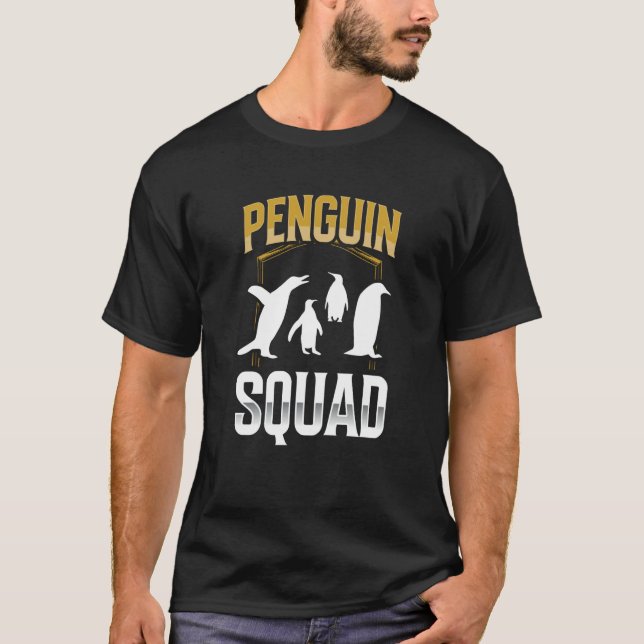 Camiseta Penguin Squad Cute Animal Penguins (Frente)