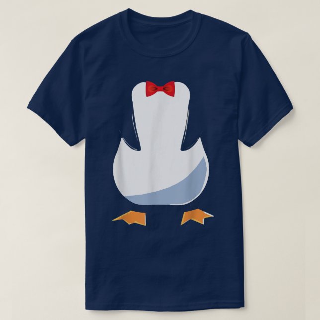 Camiseta Penguin Tuedo Halloween Costume Tu (Frente do Design)