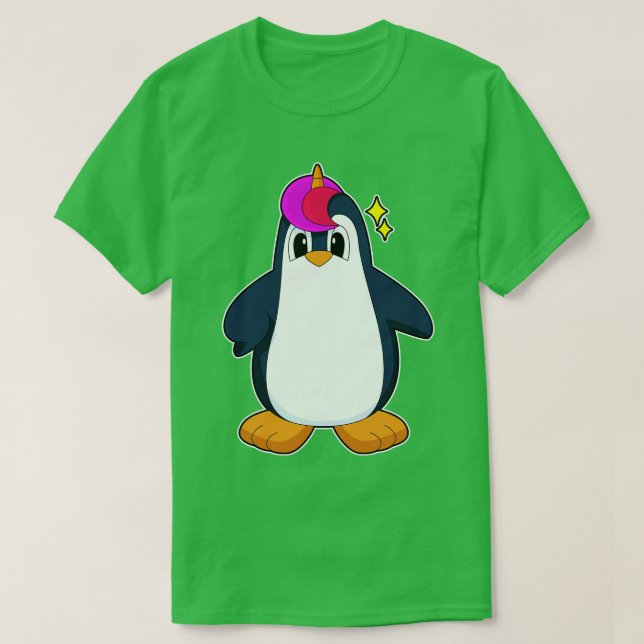Camiseta Penguin Unicorn (Frente do Design)