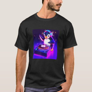 Camiseta Penguin Vaporwave DJ Aestic Boys Men Wom
