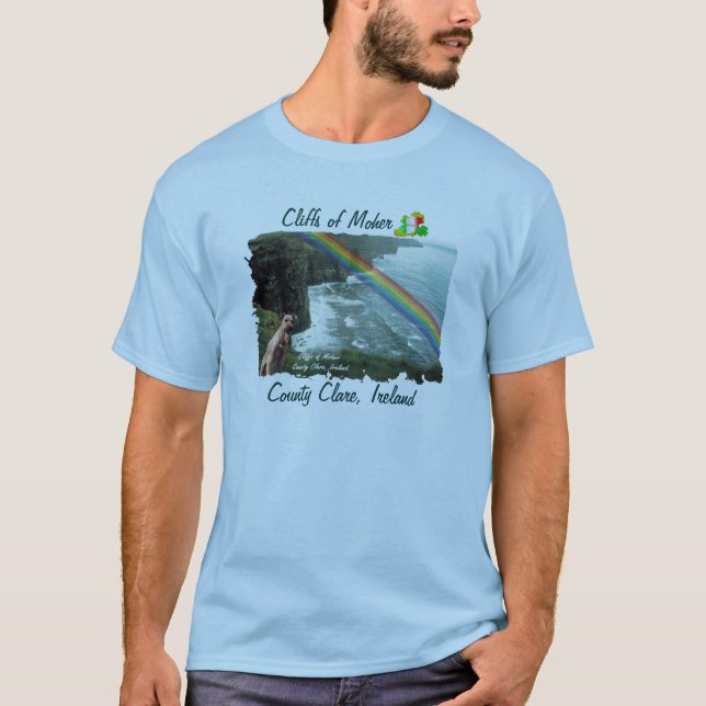 Camiseta Penhascos surpreendentes do design #3 de Moher (Frente)