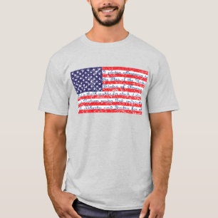 Camiseta Penhor de Alegação EUA Flag