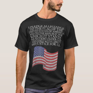 Camiseta Penhor de Lealdade 4 de julho de Flag Gift
