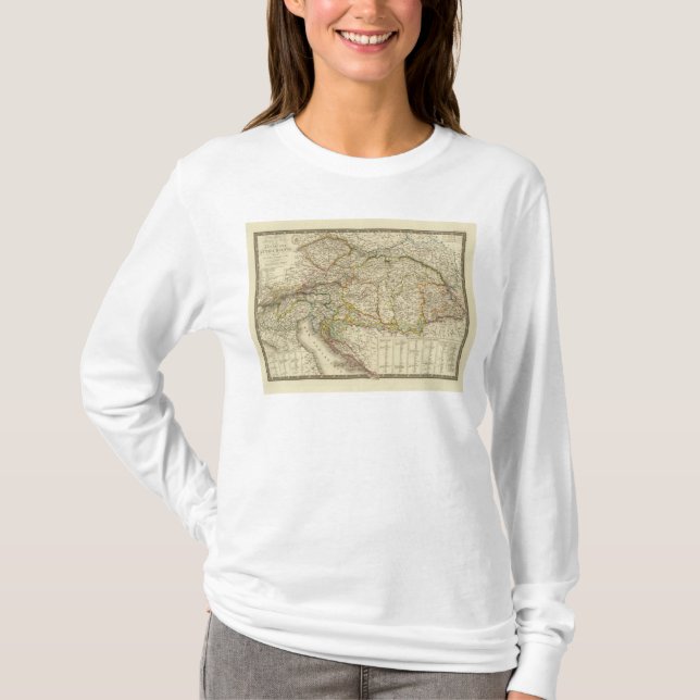 Camiseta Península de Balcãs central Áustria Hungria (Frente)