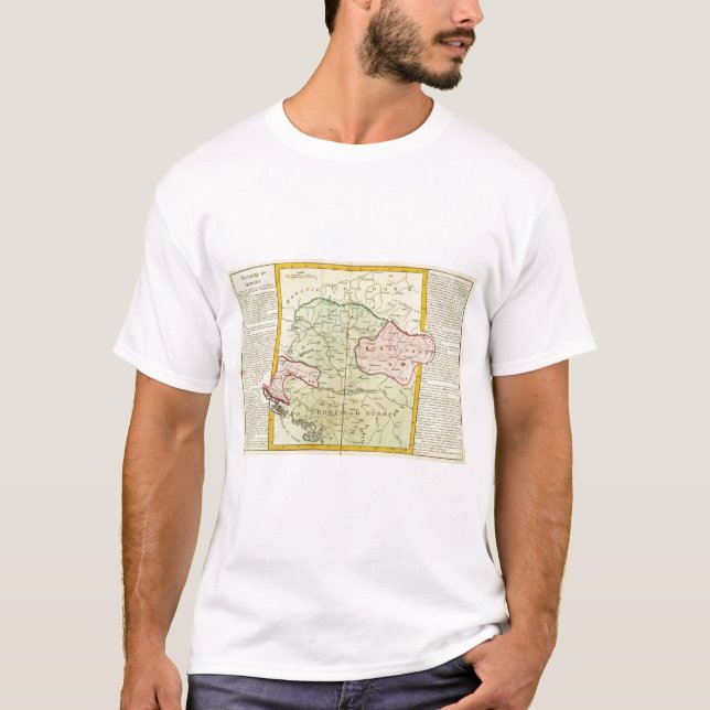 Camiseta Península de Balcãs, Hungria, Romania 2 (Frente)