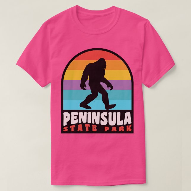 Camiseta Peninsula State Park Camping Wisconsin (Frente do Design)