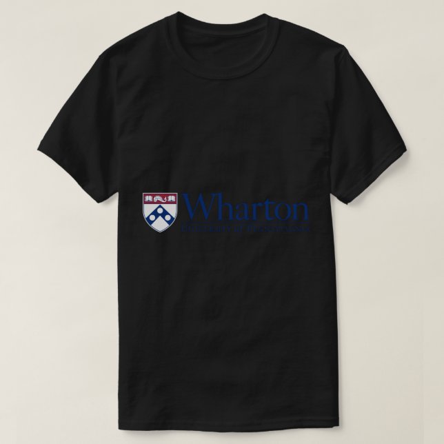 Camiseta Penn Quakers, Roupa Wharton School de Busin (Frente do Design)