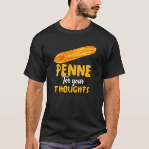 Camiseta Penne Para Seus Pensamentos Massas Ventilador De C