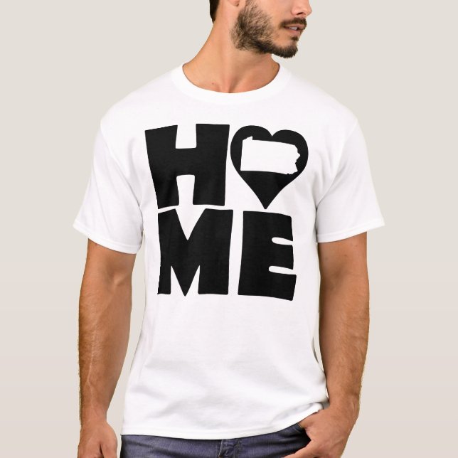 Camiseta Pennsylvania Home Heart State Tees (Frente)