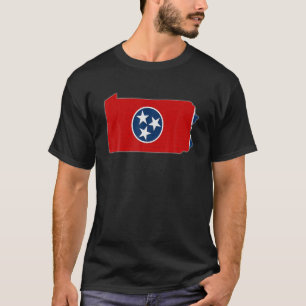 Camiseta PENNSYLVANIA STATE MAP TENNESSEE TN Flag Roots Men