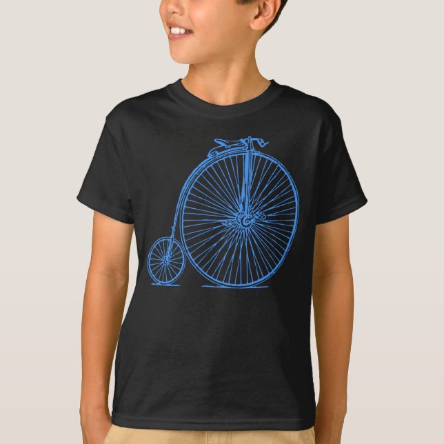 Camiseta Penny Farthing - Baby Blue (Frente)