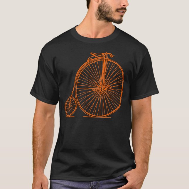 Camiseta Penny Farthing - Laranja (Frente)