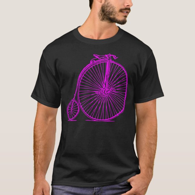 Camiseta Penny Farthing - Magenta (Frente)